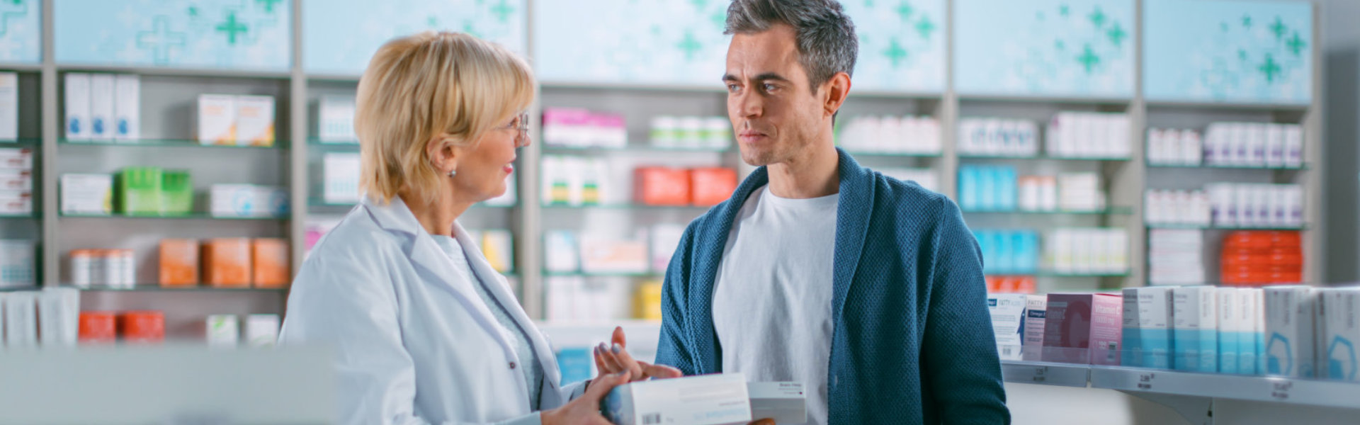 Handsome Man Chooses to Buy Medicine